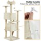 image 5 of Yaheetech 177 cm Cat Tree Tower with Condos and Scratching Posts Beige