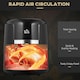 image 6 of HOMCOM Air Fryer 1300W 4L with Rapid Air Circulation Timer and Nonstick Basket