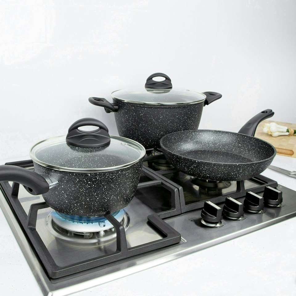 image 1 of Blackmoor Home Pan Set-Hybrid Stone Non Stick