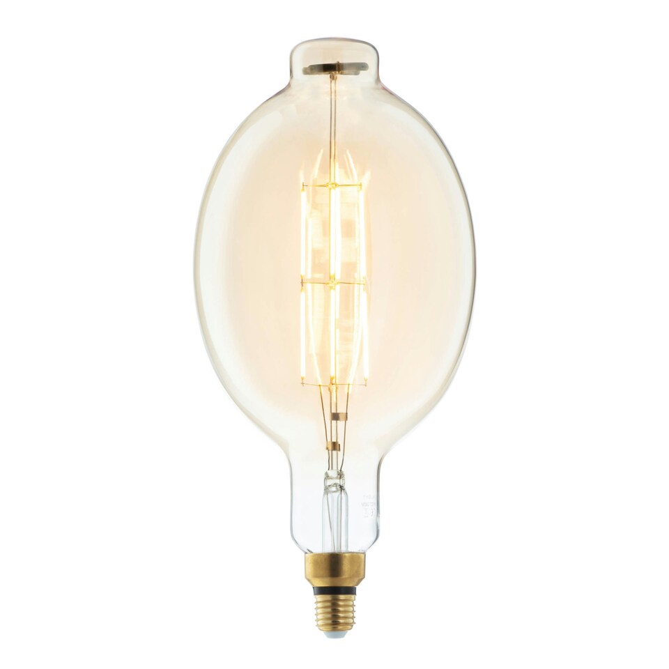 image 1 of BHS 6 Watt LED Oversized Vintage Style ES E27 Filament Bulb, Amber