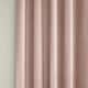 image 3 of Savoy Blush Blackout Curtains 66 x 72 inch (168 x 183 cm) 100% Blackout Eyelet Thermal Noise Reducing Curtains for Bedroom and Living Room