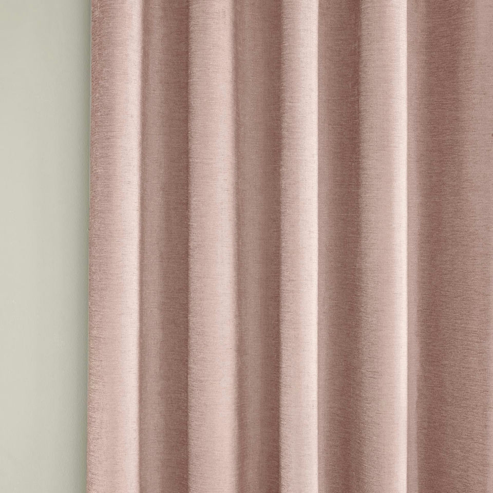 image 1 of Savoy Blush Blackout Curtains 66 x 72 inch (168 x 183 cm) 100% Blackout Eyelet Thermal Noise Reducing Curtains for Bedroom and Living Room