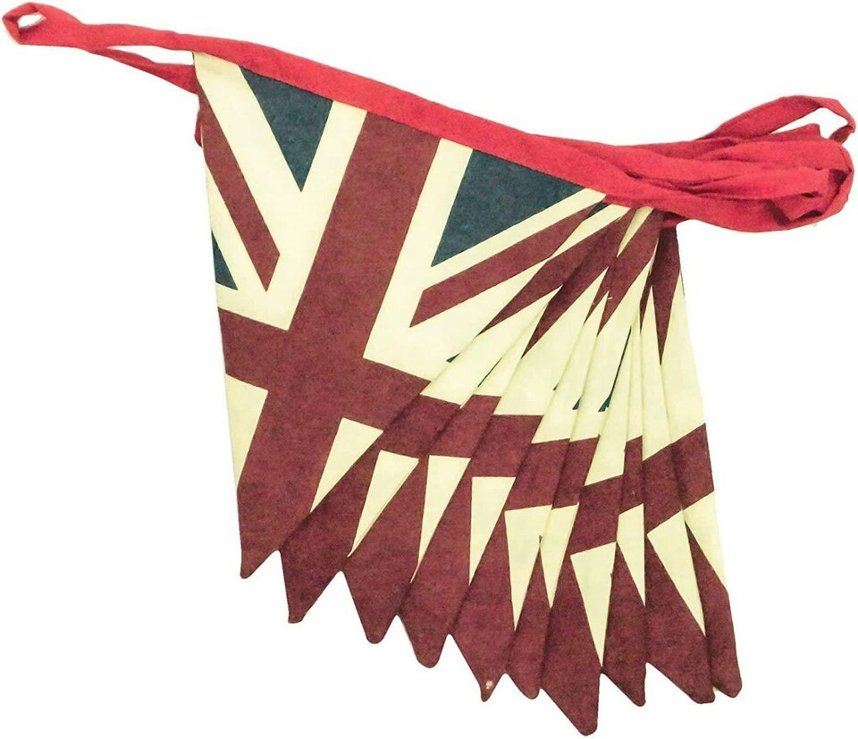 image 1 of 10 pcs Flags Union Jack Retro Bunting | Multi