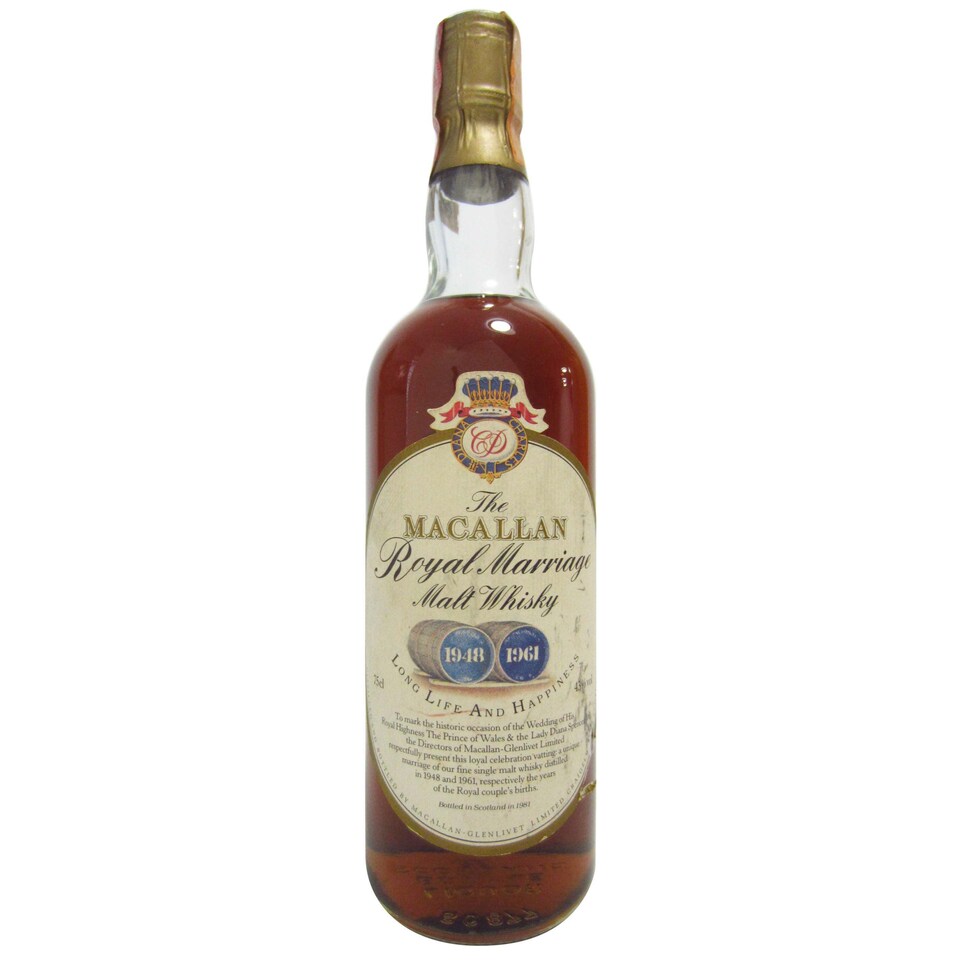 Macallan - Charles & Diana Royal Marriage Single Malt Scotch 1948 Whisky