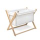 image 2 of Clair de Lune Organic Folding Crib - White