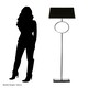 image 2 of Interiors by Premier Floor Lamp with Stone Base Black