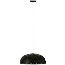 Interiors by Premier Small Black and Copper Dome Pendant Light