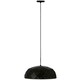image 1 of Interiors by Premier Small Black and Copper Dome Pendant Light