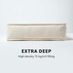 image 5 of Homescapes Cream Cotton Dining Chair Booster Cushion Cream
