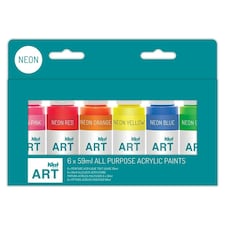 Acrylic Pack 6 x 59ml - Neon - West Multi