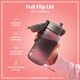 image 4 of Leak Proof Kids Water Bottle, BPA Free, 350ml (12oz) | Grey | Grey | One Size
