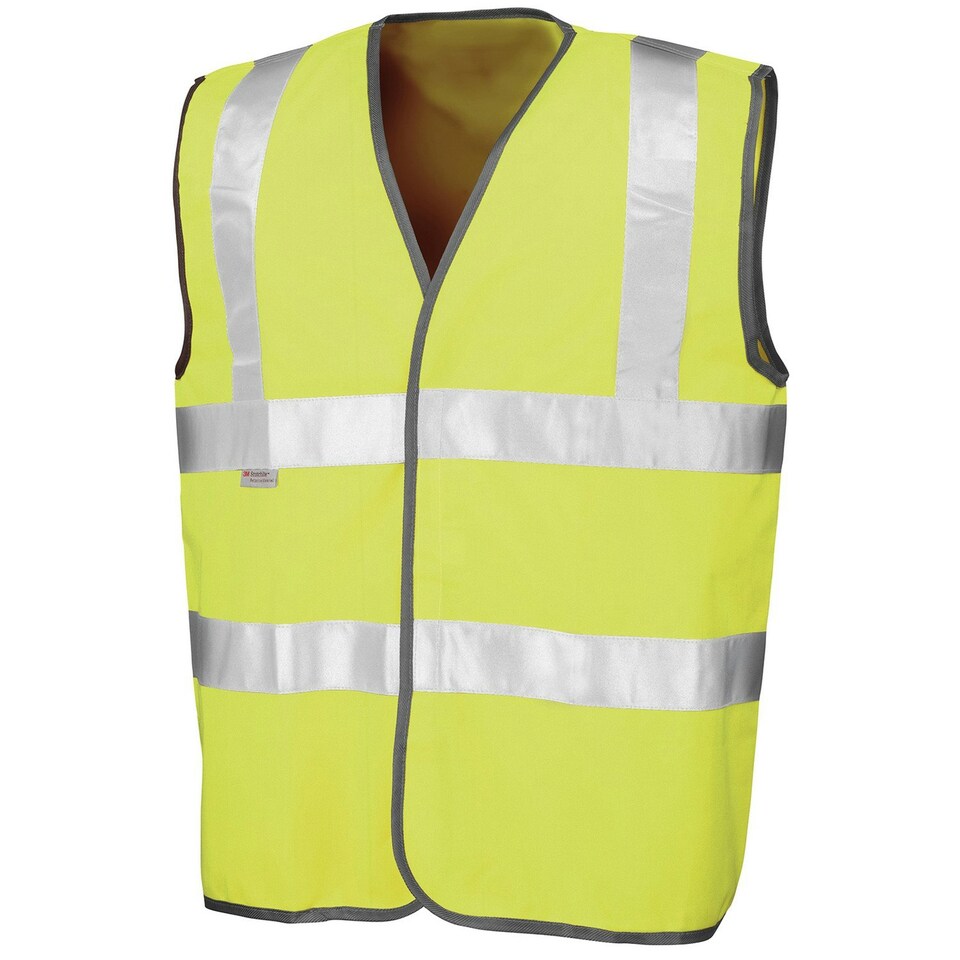 SAFE-GUARD by Result Mens Hi-Vis Vest - Fluorescent Yellow - XXL