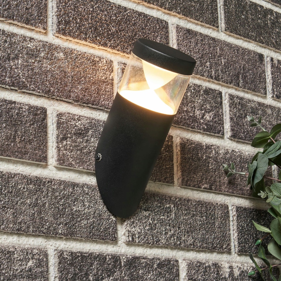 image 1 of BHS Asher Outdoor Wall Light, Black