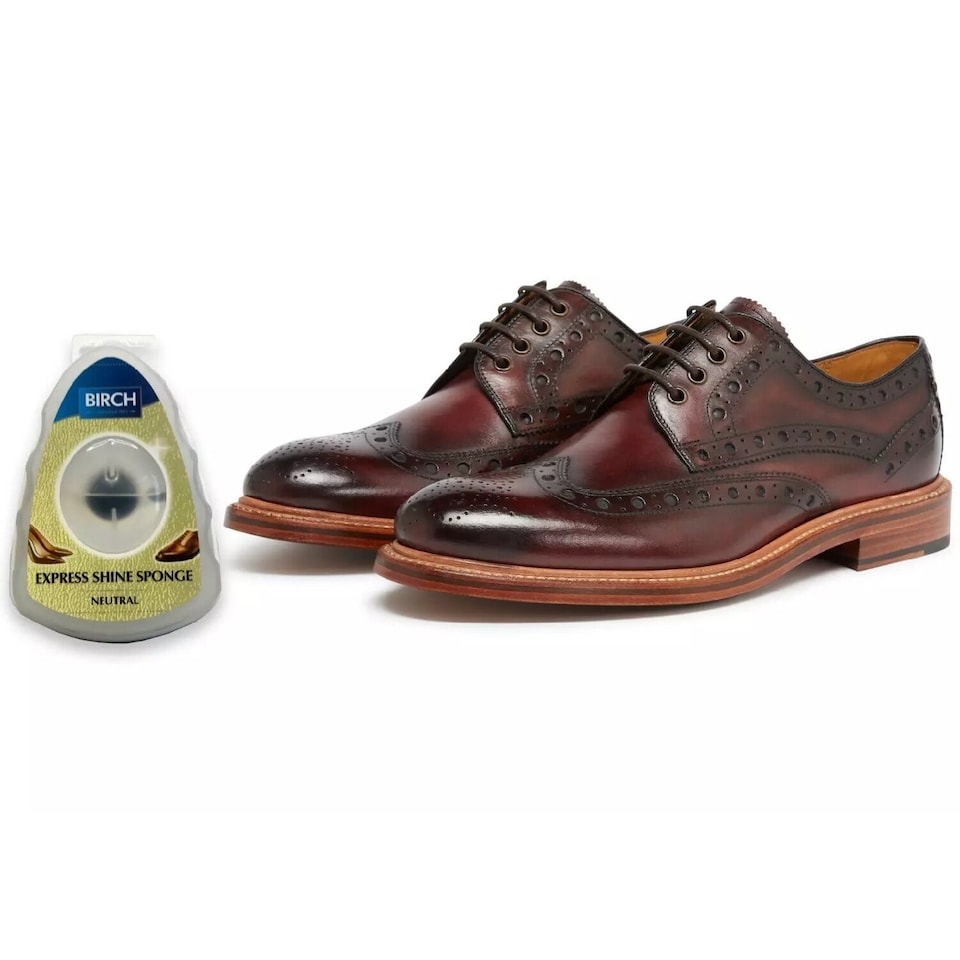 image 1 of BIRCH Express Shoe Shine Sponge - Integrated Polish for Travel and Office | Clear | Neutral