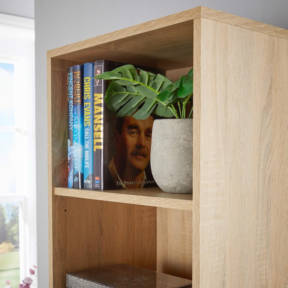 image 1 of Bookcase Display Shelf Freestanding Book Storage Unit Home Living Room Furniture | Brown