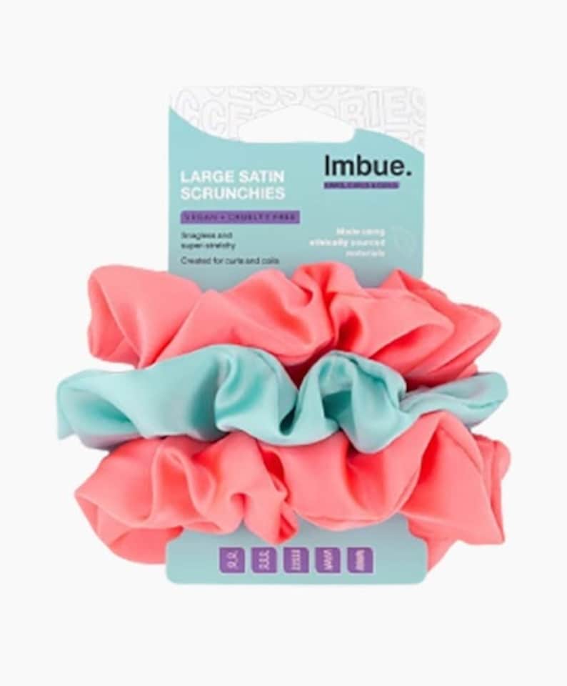 Imbue  Large Satin Hair Scrunchies
