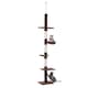 image 1 of PawHut Floor to Ceiling Cat Tree 5-Tier Climbing Tower Scratching Post
