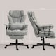 image 7 of HOMCOM Office Chair, Ergonomic Desk Chair with Foot Rest, Grey Grey