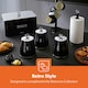 image 10 of GEEPAS 3-Piece Tea Coffee Sugar Canisters Set | Black