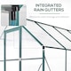 image 8 of Outsunny Walk-in Greenhouse Garden Polycarbonate Aluminium w Smart Window 6x6ft