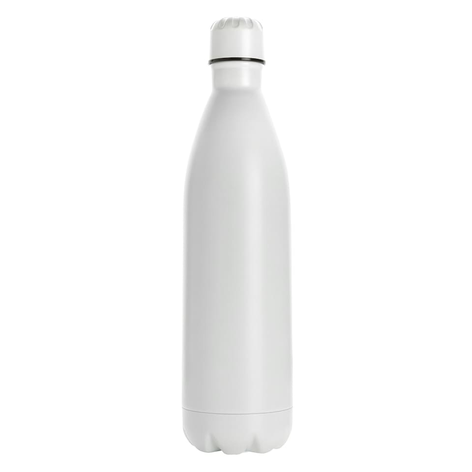 image 1 of XD Collection Stainless Steel 1L Water Bottle - White - One Size White | One Size