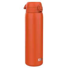 Leak Proof 1 Litre Water Bottle, Stainless Steel, 1200ml (40oz) | Orange | Hearty Orange | One Size