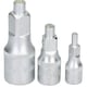 image 3 of 3pc Magnetic Bits Socket Set Driver For Nuts + Bolts Mixed 1/4" 3/8" 1/2" Drive