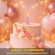 image 4 of Number Candle Pink 3 Candle Birthday Anniversary Party Cake Decorations Topper | Pink