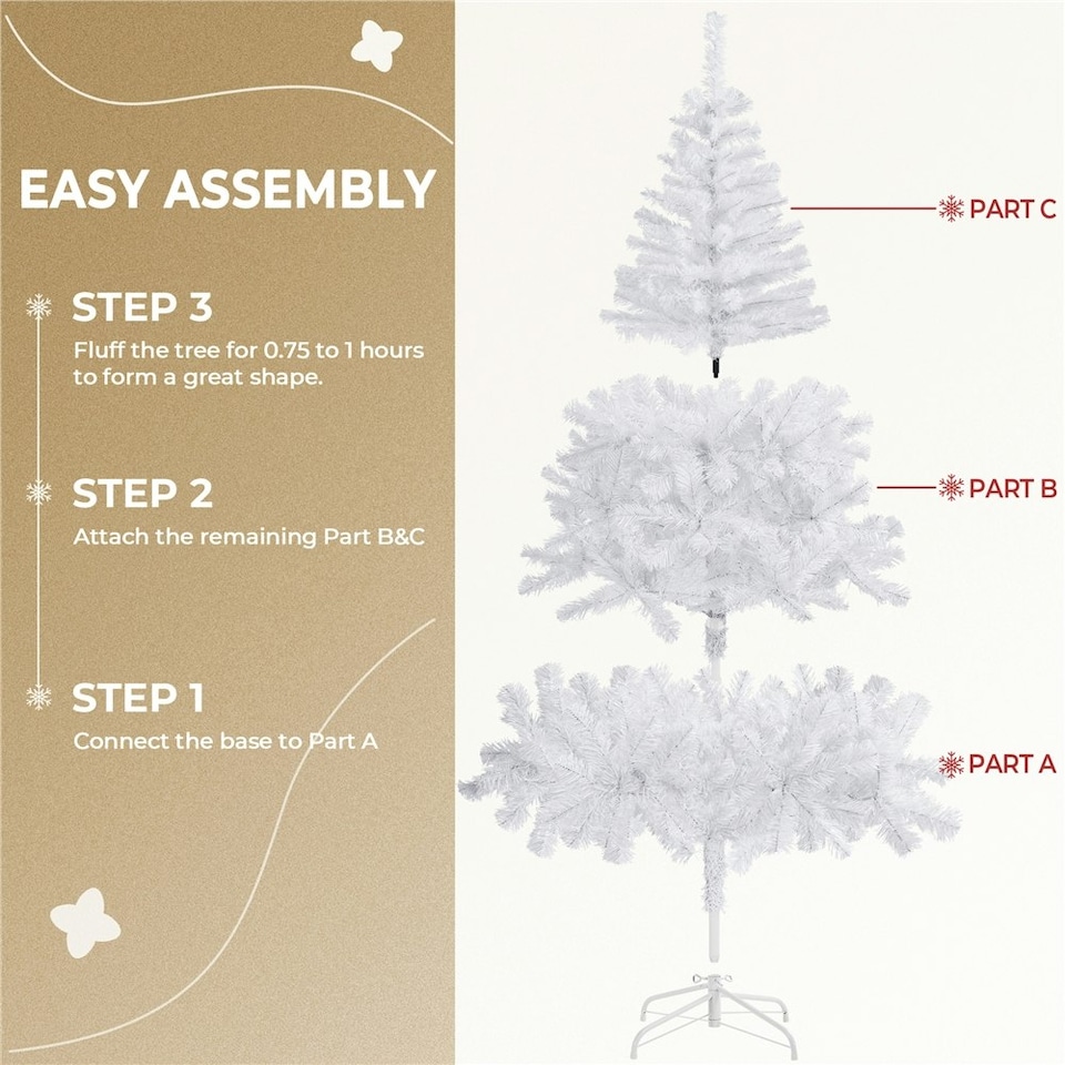 image 1 of Yaheetech Artificial Christmas Tree with PVC Tips