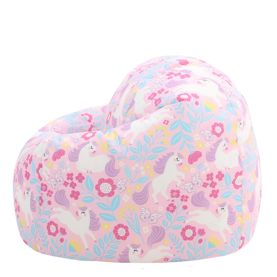 image 1 of icon Kids Kingston Unicorn Print Classic Bean Bag