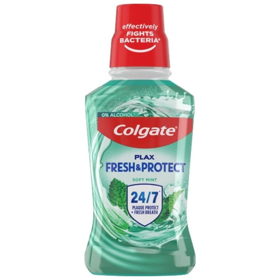 Colgate Plax Fresh & Protect Soft Mint Mouthwash 250ml Pack of 2