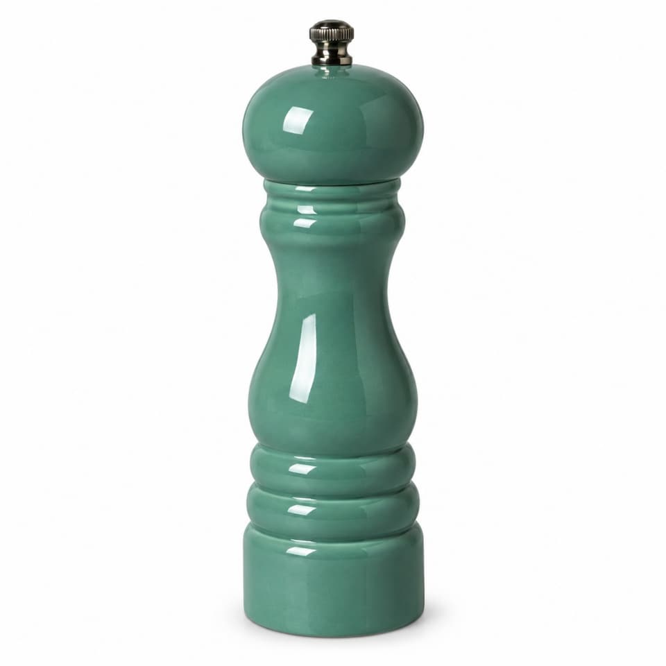 Skandi Home Dark Teal Green Wooden Elva Salt or Pepper Mill