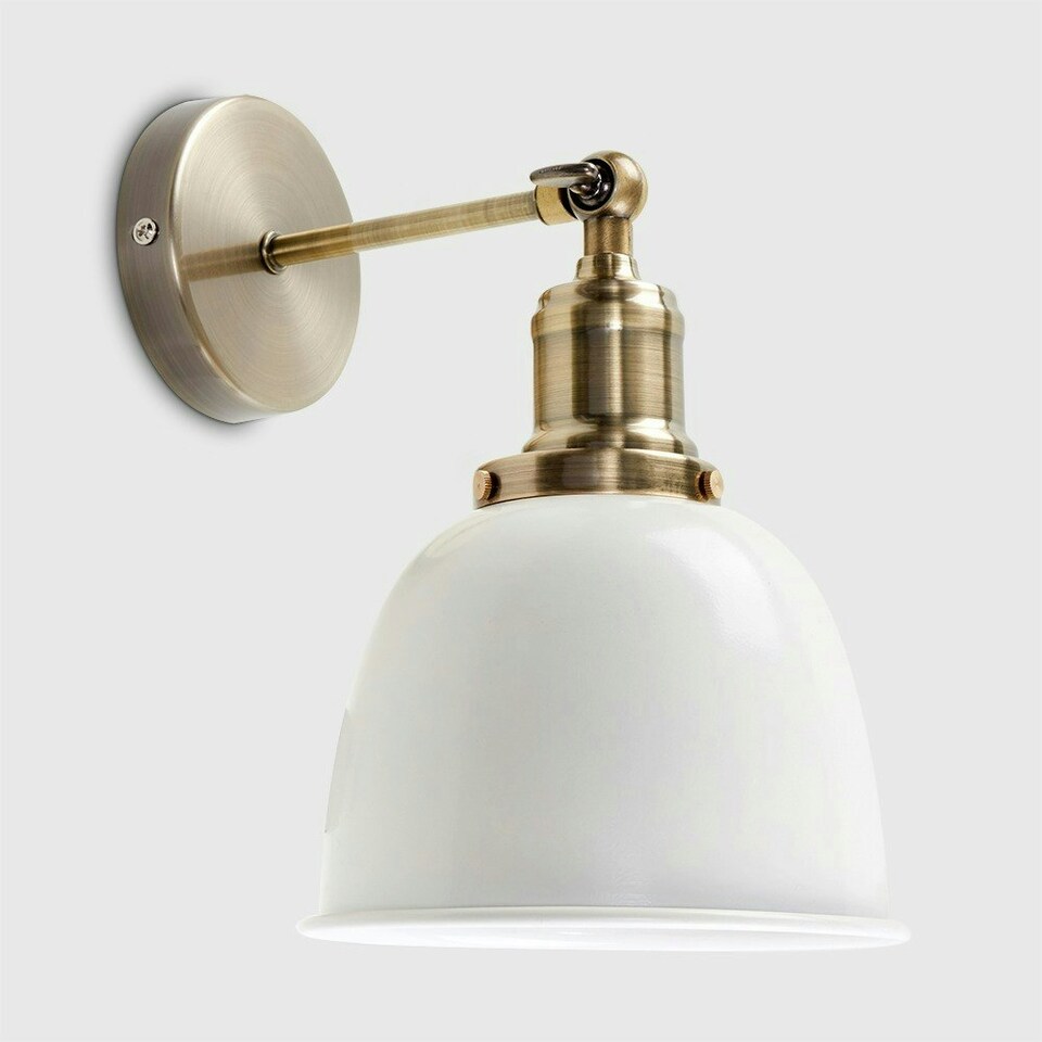 image 1 of ValueLights Wilhelm Gold Indoor Wall Light and E27 Radio Valve LED 4W Warm White 2700K Bulb