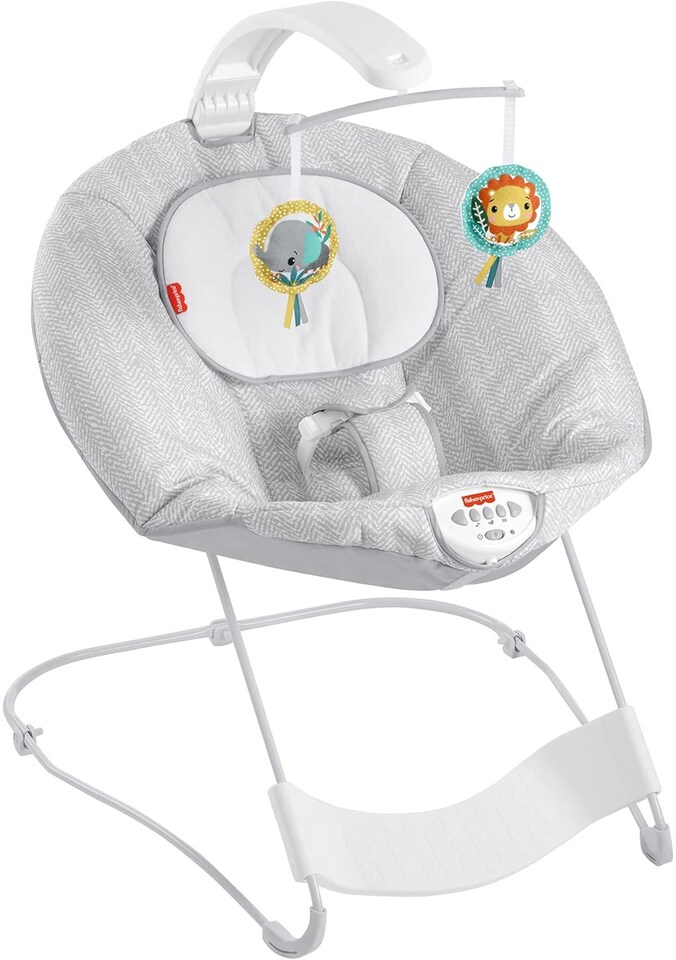image 1 of Fisher Price See And Soothe Deluxe Bouncer Hearthstone Soothing Baby Seat