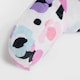 image 3 of OHS Kids Leopard Fleece Bed Reading Cuddle Cushion, 45x40cm - Pink