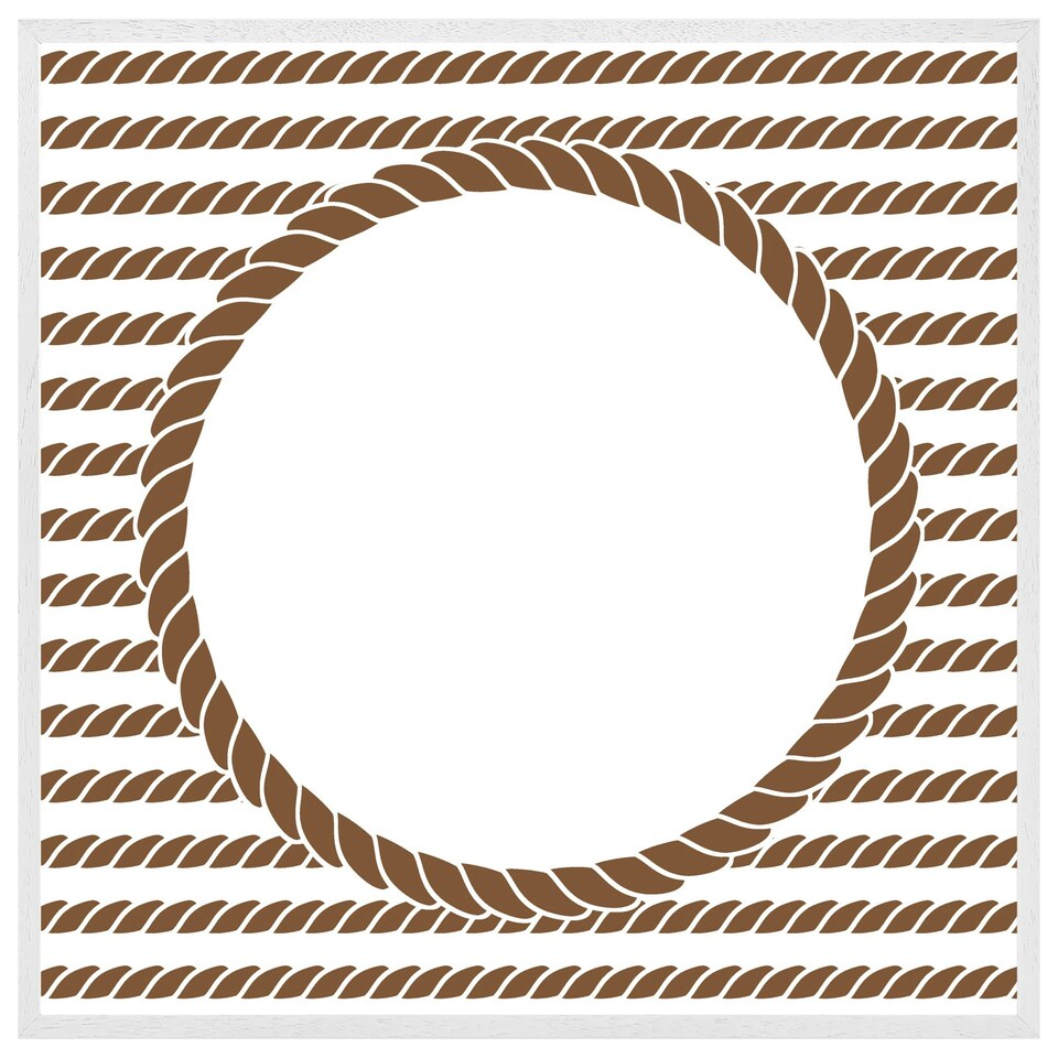 image 1 of Rope border (Picture Frame) White | XS