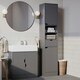 image 8 of 2 Door 1 Drawer Bathroom Cabinet Brown | Oak / Oak