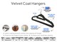 image 3 of KAV Velvet Hangers For Coat, Clothes, Trouser, Dress  Non Slip, Slim, Space Saving Hanger For Home, Black Hanger 20