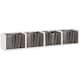 image 1 of HOMCOM Wooden Wall-Mounted Storage Media Display Shelf Center Rack, White