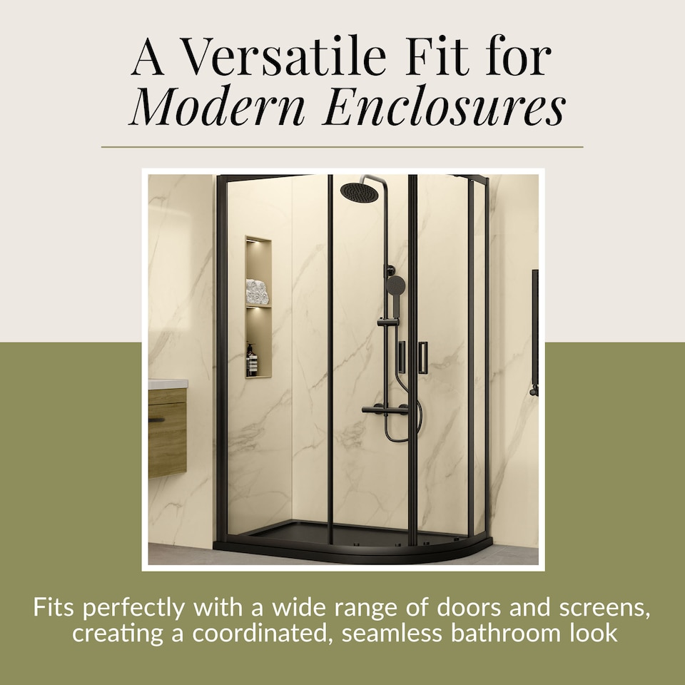 image 1 of Balterley Premium Quadrant Shower Tray | Grey | Grey Slate | 1