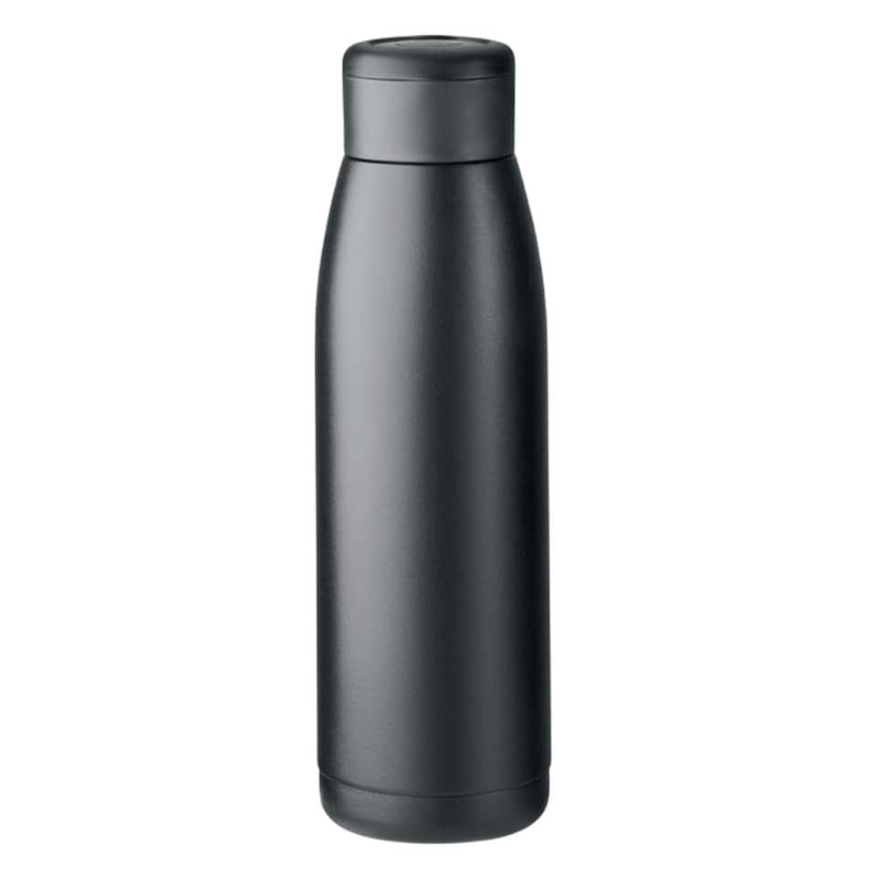 image 1 of MidOcean Calefrio Double-Walled 400ml Bottle - Black - One Size Black | One Size