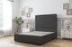 image 1 of Sloomy Madison Graphite Dumfries Divan Bed Base No Drawers With 54 Inch Floor Standing Headboard & 12 Inch Matching Footboard | Grey | Graphite | Super King | 1