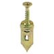 image 1 of Timco - Hammer-In Fixings - PZ - Yellow (Size 4 x 30mm - 100 Pieces)