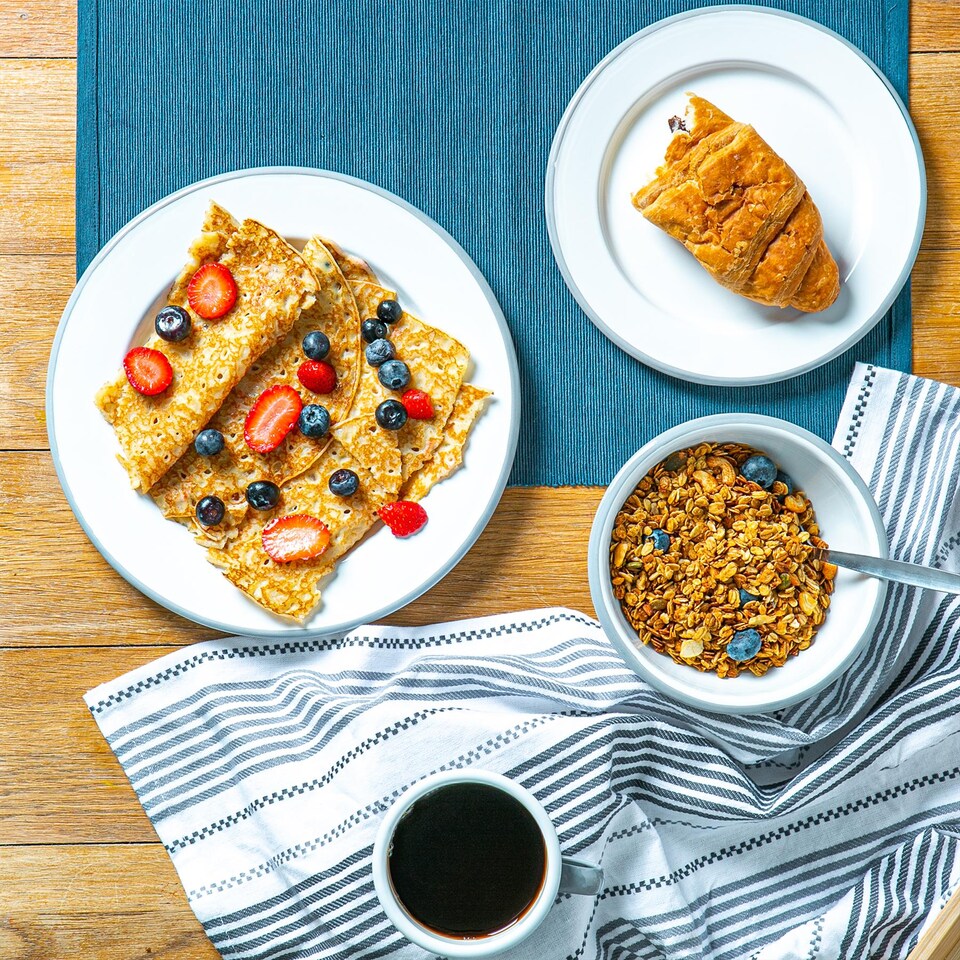 image 1 of Argon Tableware White Enamel Dinner Plates - 25.5cm - Grey - Pack of 6 | Grey | Grey