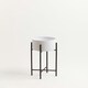 image 2 of Interiors by Premier Contemporary Design Large White And Black Floor Standing Planter, Sturdy And Durable Outdoor Pot For Flowers White