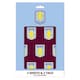 image 1 of Aston Villa FC 2 Sheets & 2 Tags Gift Wrap