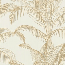 Rasch Pandore Palm Leaf Textured Wallpaper - White/Gold - One Size | White