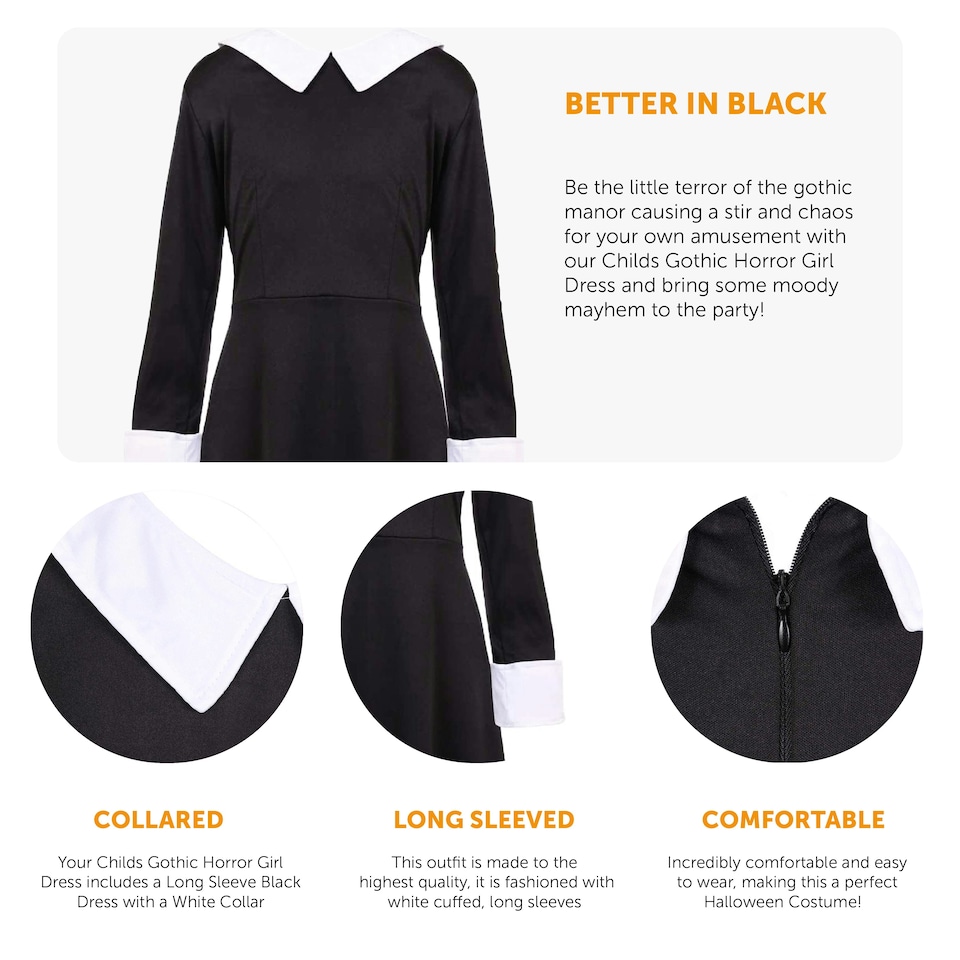 image 1 of Midweek Horror Dress Black | M