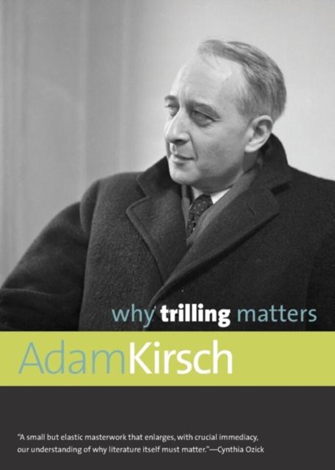 Why Trilling Matters Paperback Book