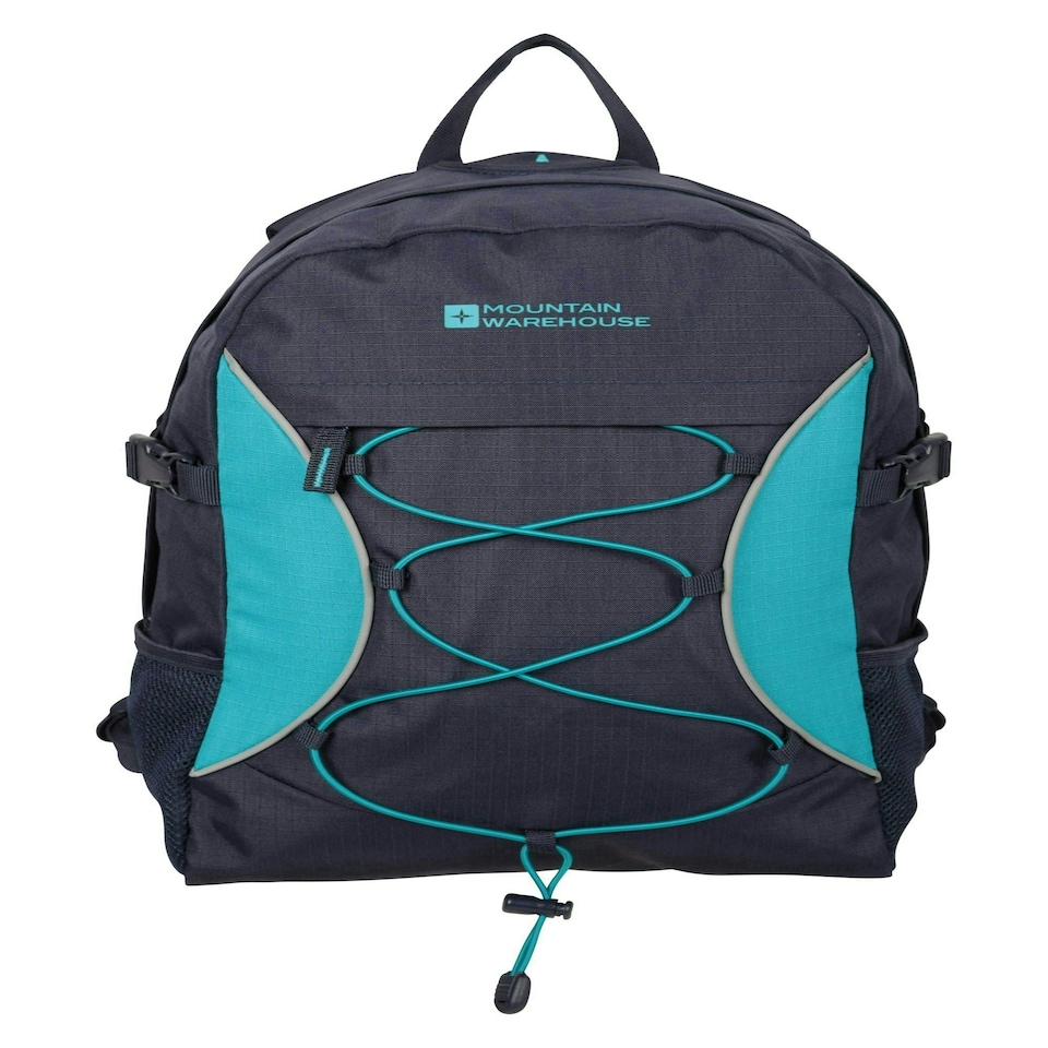 image 1 of Mountain Warehouse Bolt 18L Backpack Rucksack Padded Straps Multi Pocket Day Bag Blue | Teal